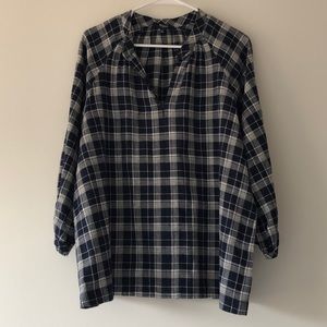 Madewell Plaid Blouse